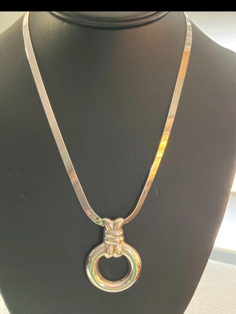 Sterling Silver-Ring Pendant Necklace - Women's Jewelry